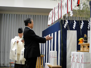 東京都市大学等々力中学校・高等学校　校舎・グラウンド工事　竣工式