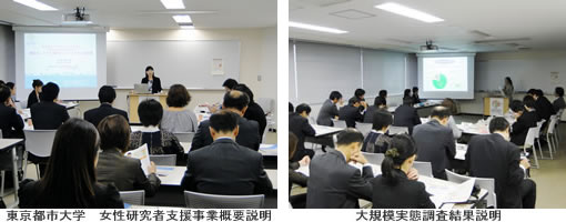 東京都市大学　理工系女性卒業生　大規模実態調査結果報告会