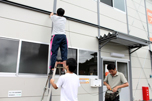 東京都市大学　陸前高田市の仮設商店街や周辺地域で照明社会実験